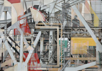 Stéphane COUTURIER (*1957, France): Les Nouveaux Constructeurs, Sète – Pont Sadi-Carnot n°5 – Christophe Guye Galerie