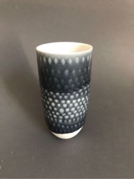 Grazia CONTI ROSSINI (*1956, Switzerland): Vase, Untitled (grey/white) – Christophe Guye Galerie